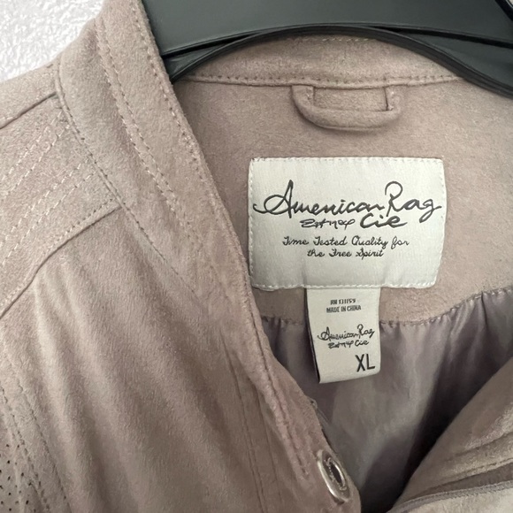 American Rag Tan Suede Jacket Size XL - Picture 2 of 3